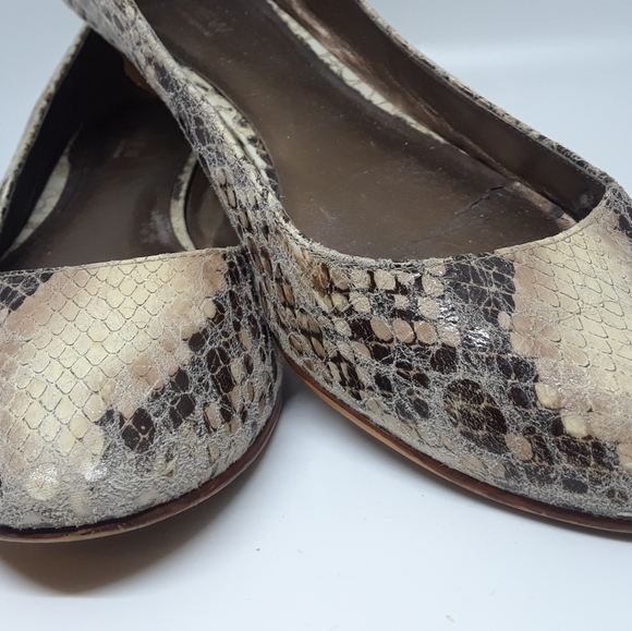 Faux Python Snakeskin flats - Picture 4 of 7